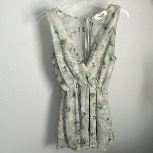 Green Romper sleeveless size small